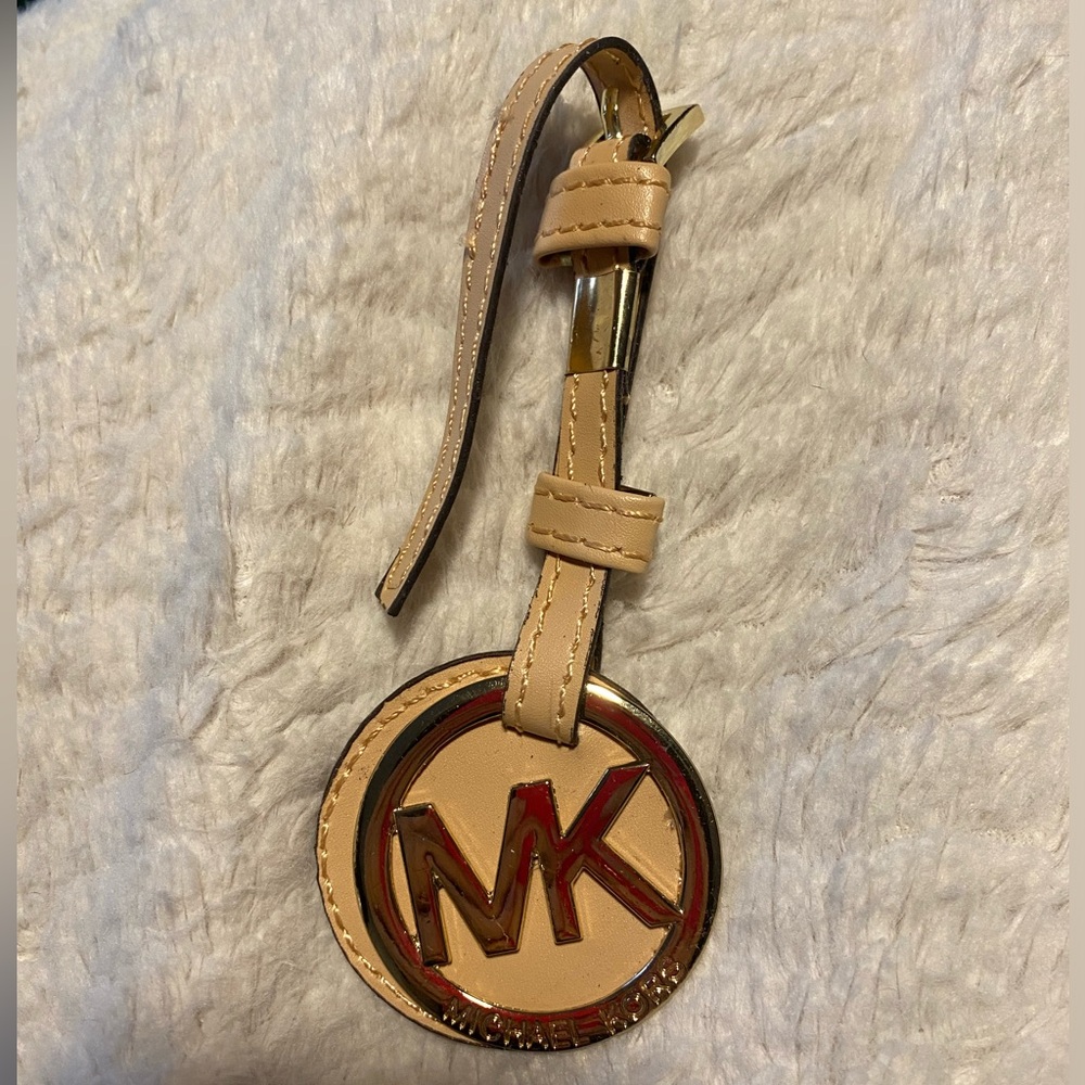 Gold Michael Kors keychain
